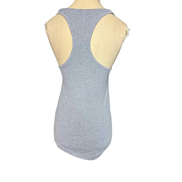 Ideal T by Next Level Summer Beach Graphic Gray Tank Top Size Small - Picture 3 of 3